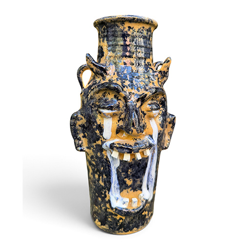 Marvin Bailey 11" Crying Eyes Devil Vase DP6541